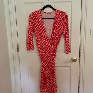 Gap Red Wrap Dress Size Small